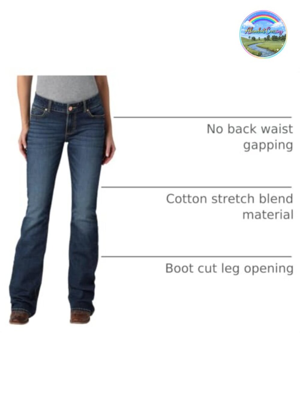 Wrangler Cash Mid Rise Boot Cut Ultimate Riding Jean - Picture 5 of 6
